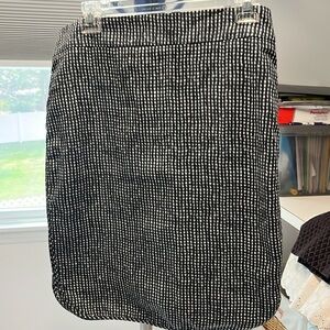 Loft zipper skirt. Stripe design. Size 10